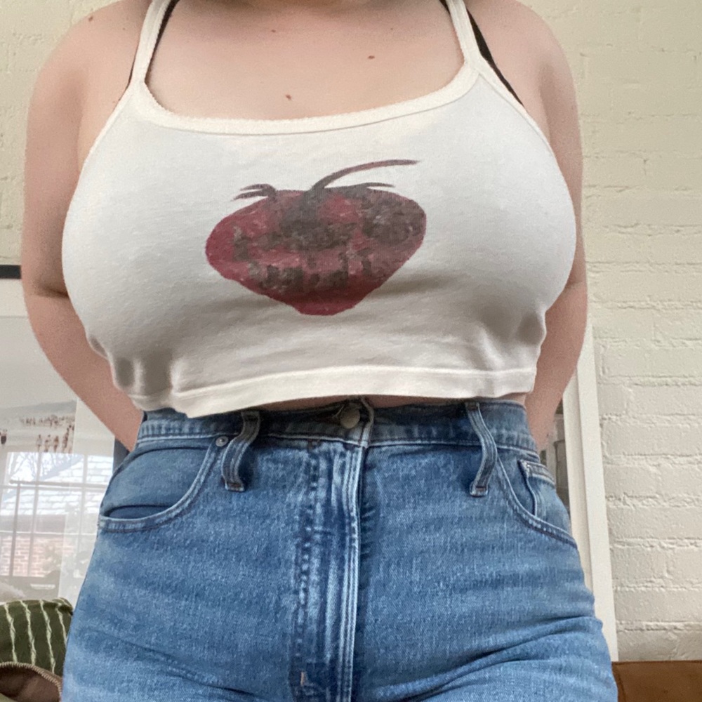 Strawberry crop top